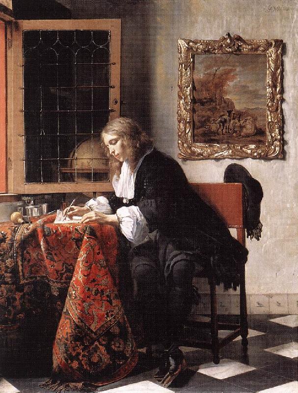 Man Writing a Letter gsg, METSU, Gabriel